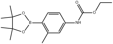 Ethyl N-[3-methyl-4-(4,4,5,5-tetramethyl-1,3,2-dioxaborolan-2-yl)phenyl]carba... 结构式