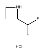 2-(二氟甲基)氮杂环丁烷盐酸盐 结构式