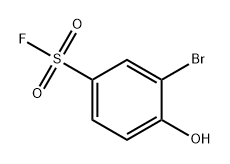 3-bromo-4-hydroxybenzene-1-sulfonyl fluoride 结构式