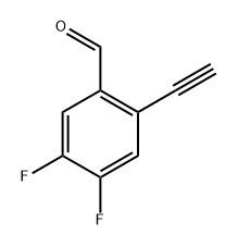 2-ethynyl-4,5-difluorobenzaldehyde 结构式