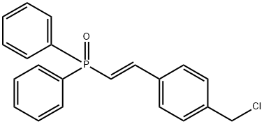 (1E)-2-(4-氯甲基)苯基]乙烯基]二苯基氧化膦 结构式