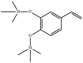 4-Ethenyl-1,2-bis[(trimethylsilyl)oxy]benzene 结构式