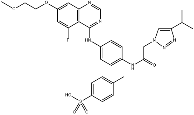 AZD3229 Tosylate 结构式