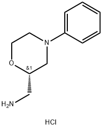 2-Morpholinemethanamine, 4-phenyl-, hydrochloride (1:2), (2S)- 结构式