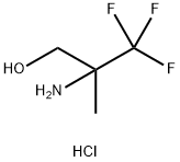 2-氨基-3,3,3-三氟-2-甲基丙-1-醇盐酸盐 结构式