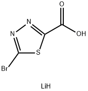 5-溴-1,3,4-噻二唑-2-羧酸(锂) 结构式