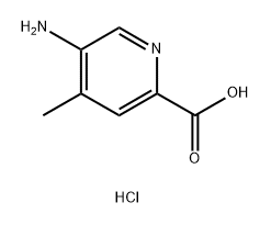 5-氨基-4-甲基吡啶甲酸盐酸盐 结构式