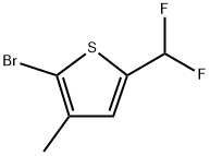 2-溴-5-(二氟甲基)-3-甲基噻吩 结构式