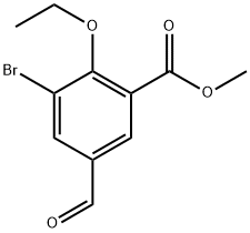 Methyl 3-bromo-2-ethoxy-5-formylbenzoate 结构式