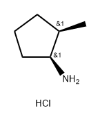 (1S,2R)-2-甲基环戊烷-1-胺盐酸盐 结构式