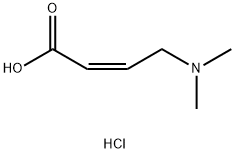 2-Butenoic acid, 4-(dimethylamino)-, hydrochloride (1:1), (2Z)- 结构式