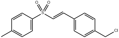 1-(氯甲基)-4-[(1E)-2-[(4-甲基苯基)磺酰基]乙烯基]苯 结构式