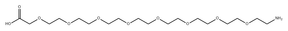 氨基-八聚乙二醇-乙酸 结构式