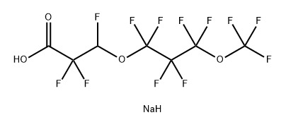 甲醇中4.8-二氧杂-3H-全氟壬酸钠(ADONA)标准溶液 结构式