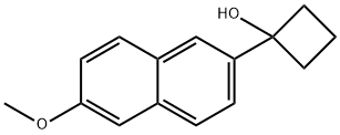 1-(6-methoxynaphthalen-2-yl)cyclobutanol 结构式