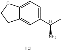 (R)-1-(2,3-dihydrobenzofuran-5-yl)ethan-1-amine hydrochloride 结构式