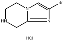 2-溴-5,6,7,8-四氢咪唑并[1,2-A]吡嗪二盐酸盐 结构式