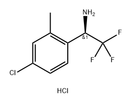 (R)-1-(4-CHLORO-2-METHYL-PHENYL)-2,2,2-TRIFLUORO-ETHYLAMINE HYDROCHLORIDE 结构式