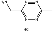 (6-甲基-1,2,4-四嗪-3-基)甲胺盐酸盐 结构式