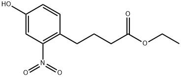 4-(4-羟基-2-硝基苯基)丁酸乙酯 结构式