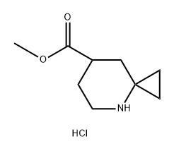 4-氮杂螺[2.5]辛烷-7-羧酸甲酯盐酸盐 结构式