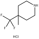 4-甲基-4-(三氟甲基)哌啶盐酸盐 结构式