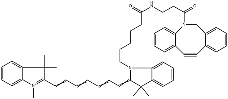 Cy7-二苯基环辛炔 结构式