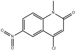 4-氯-1-甲基-6-硝基喹啉-2(1H)-酮 结构式