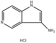 1H-吡咯并[3,2-C]吡啶-3-胺盐酸盐 结构式