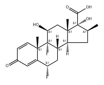 氟替卡松杂质45 结构式