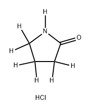 pyrrolidin-2-one-d7 deuterium chloride 结构式