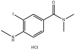 N,N-二甲基-3-碘-4-甲胺基苯甲酰胺 结构式
