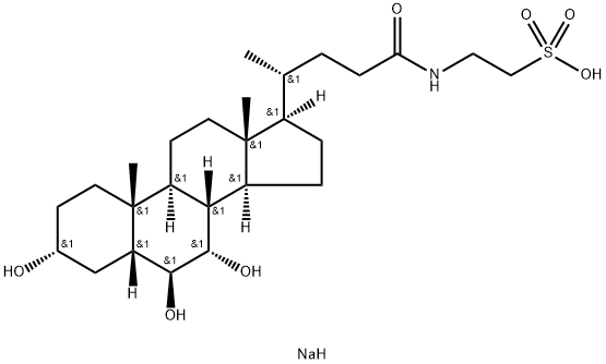 Tauro-α-muricholic acid sodium salt 结构式