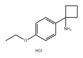 1-(4-ethoxyphenyl)cyclobutan-1-amine hydrochloride 结构式