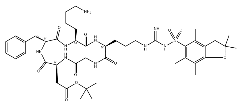 RGD侧链环肽 结构式