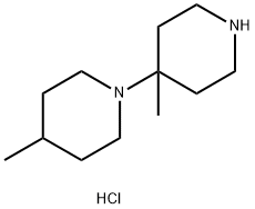 4,4'-二甲基-1,4'-二哌啶二盐酸盐 结构式