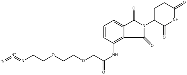 Pomalidomide-PEG2-N3 结构式