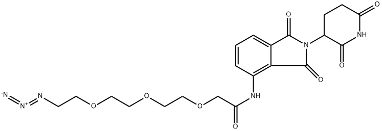 Pomalidomide-PEG3-N3 结构式