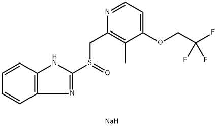 兰索拉唑钠 结构式