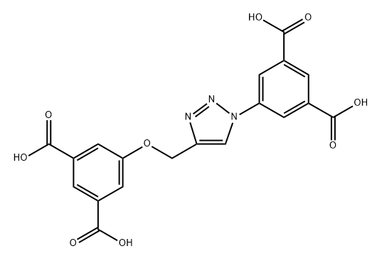 5-(4-((3,5-DICARBOXYPHENOXY)METHYL)-1H-1,2,3-TRIAZOL-1-YL)ISOPHTHALIC ACID 结构式