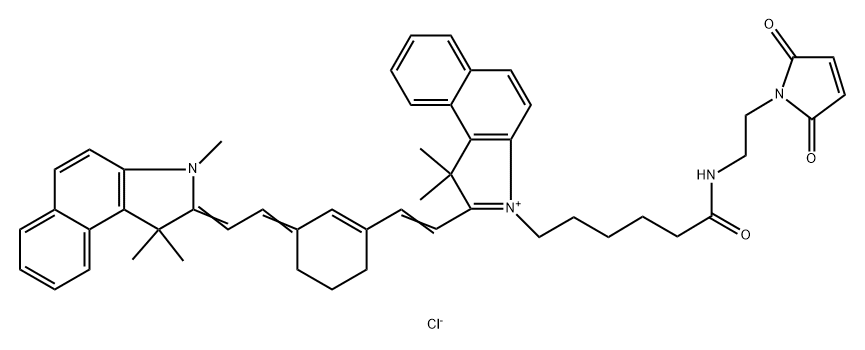 CY7.5-马来酰亚胺 结构式