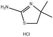 4,4-二甲基-4,5-二氢噻唑-2-胺盐酸盐 结构式