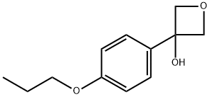 3-(4-propoxyphenyl)oxetan-3-ol 结构式