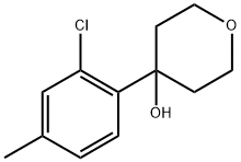 4-(2-chloro-4-methylphenyl)tetrahydro-2H-pyran-4-ol 结构式