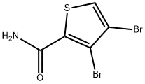 3,4-dibromothiophene-2-carboxamide 结构式