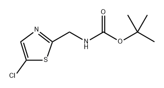 (5-氯噻唑-2-基甲基)-氨基甲酸叔丁酯 结构式