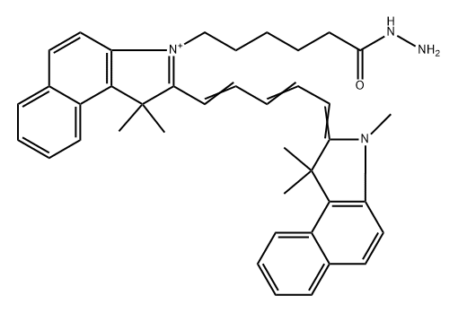 磺化Cy5.5酰肼 结构式