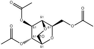 D-glycero-L-manno-Heptonic acid, 2,6-anhydro-, .delta.-lactone, 3,4,7-triacetate 结构式