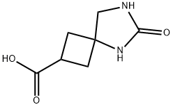 6-氧代-5,7-二氮杂螺[3.4]辛烷-2-羧酸 结构式