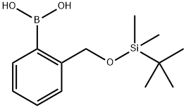 (2-(((叔丁基二甲基甲硅烷基)氧基)甲基)苯基)硼酸 结构式
